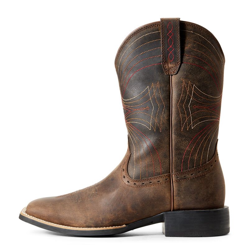 Ariat Western: Sport Wide Square Toe Botas Western Hombre - Marrones (WJUMB1204)